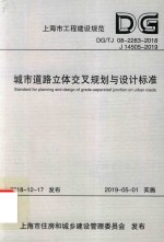 城市道路立体交叉规划与设计标准 封面