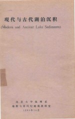 现代与古代湖泊沉积 封面