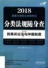 2018国家法律职业资格考试  分类法规随身查  民事诉讼法与仲裁制度 封面