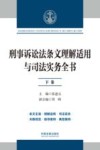 刑事诉讼法条文理解适用与司法实务全书  下 封面