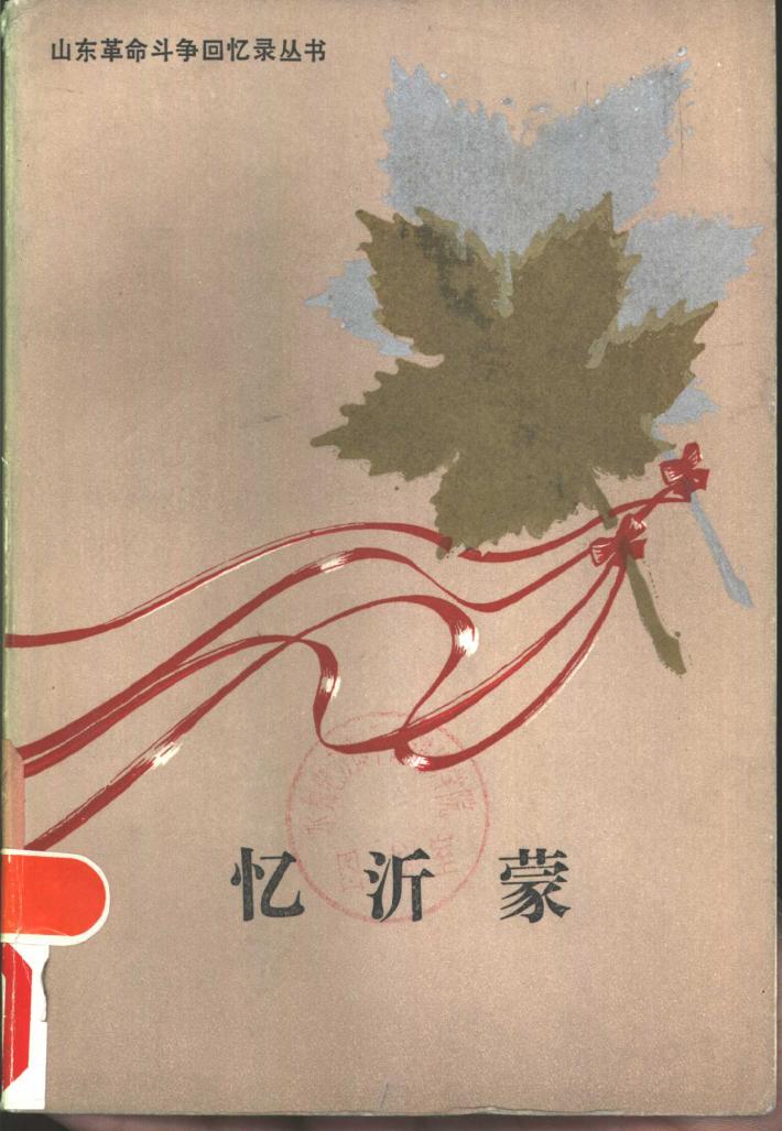 忆沂蒙  下 封面