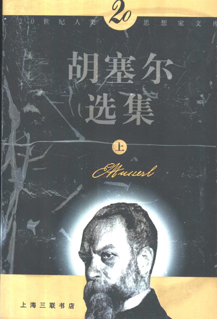 胡塞尔选集  下 封面