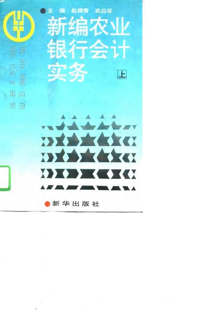 新编农业银行会计实务  下 封面