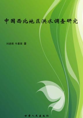 中国西北地区洪水调查研究 封面