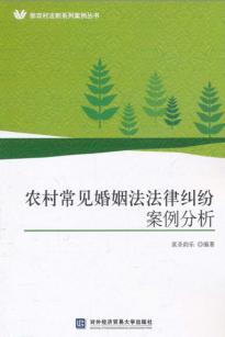 农村常见婚姻法法律纠纷案例分析 封面