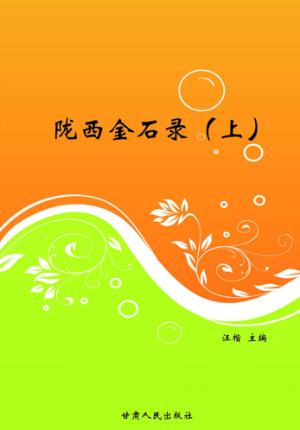 陇西金石录 上 封面