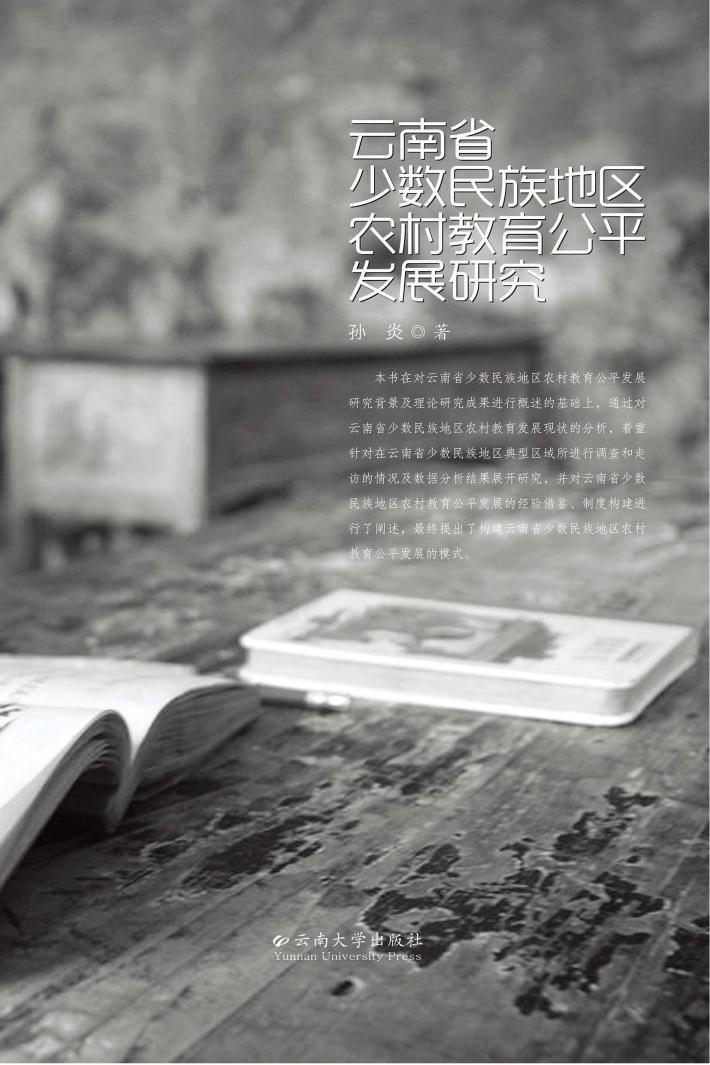 云南省少数民族地区农村教育公平发展研究 封面