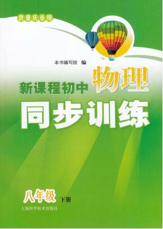 新课程初中物理同步训练  八年级  下 封面