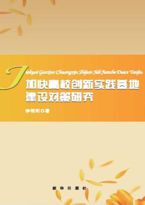 加快高校创新实践基地建设对策研究 封面