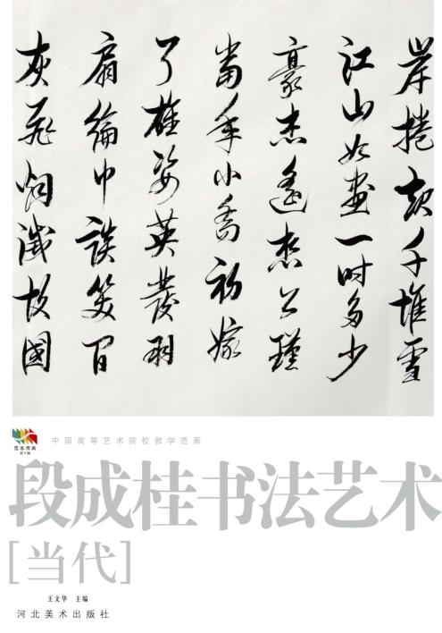 范本传真  第5辑  中国高等艺术院校教学范画  段成桂书法艺术  当代 封面