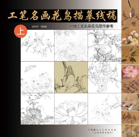 工笔名画花鸟描摹线稿  上 封面
