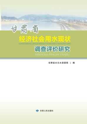 甘肃省经济社会用水现状调查评价研究 封面