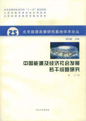 中国能源及经济社会发展若干问题研究 封面