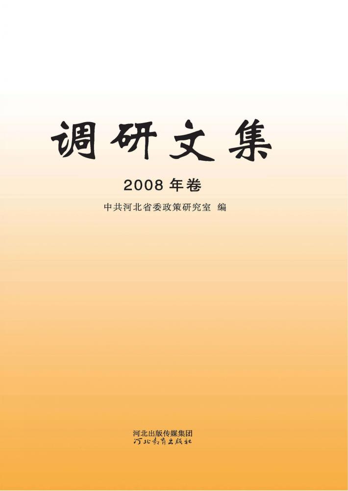 调研文集  2008年卷