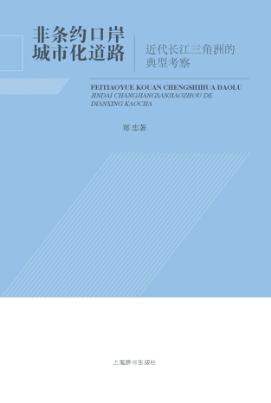 非条约口岸城市化道路 近代长江三角洲的典型考察 封面