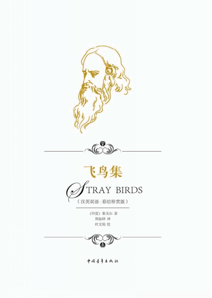 飞鸟集  汉英双语·彩绘珍赏版 封面