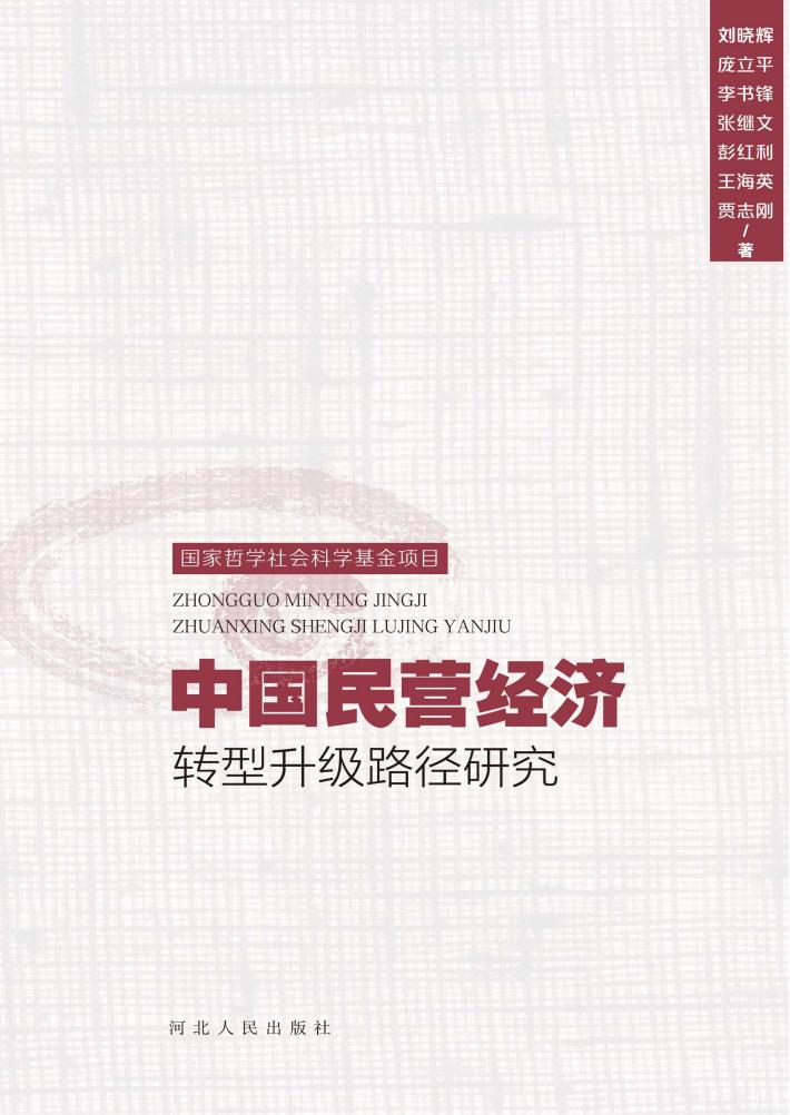 中国民营经济转型升级路径研究 封面