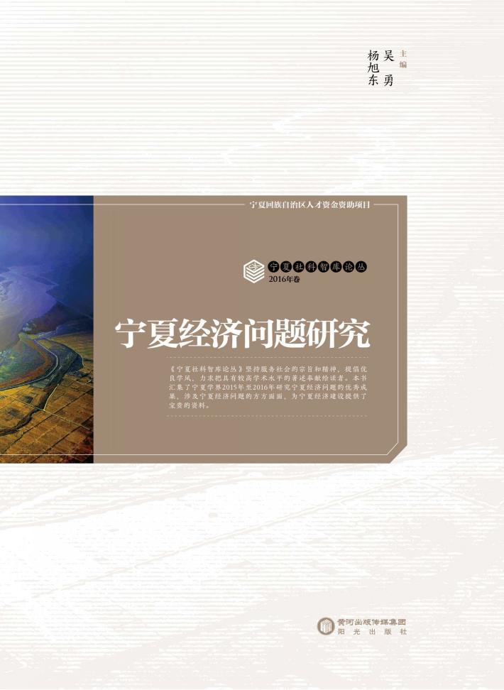 宁夏经济问题研究 封面