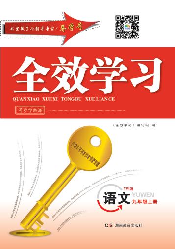 全效学习·同步学练测  语文  九年级  上  YW版 封面