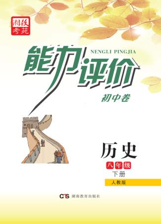 能力评价初中·历史  八年级  下  人教版 封面