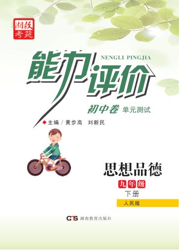 能力评价初中·思想品德  九年级  下  人民版 封面