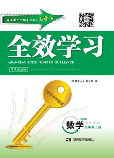 全效学习·同步学练测  数学  九年级  上  HSD版 封面