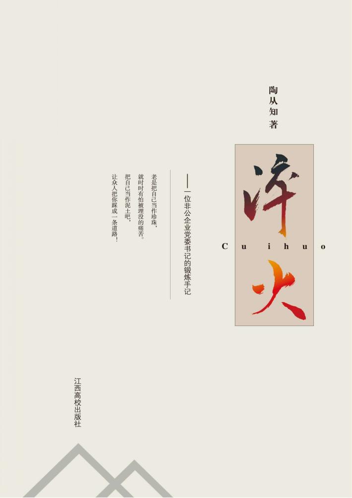 淬火  一位非公企业党委书记的锻炼手记 封面