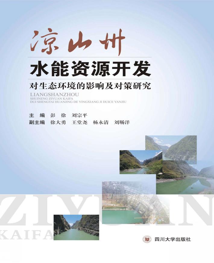 凉山州水能资源开发对生态环境的影响及对策研究 封面