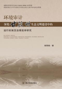 环境审计深化甘孜州生态文明建设中的运行机制及治理效率研究 封面