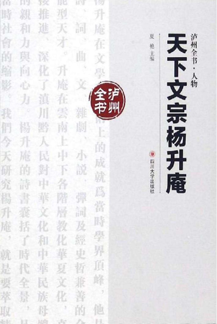 天下文宗杨升庵 封面