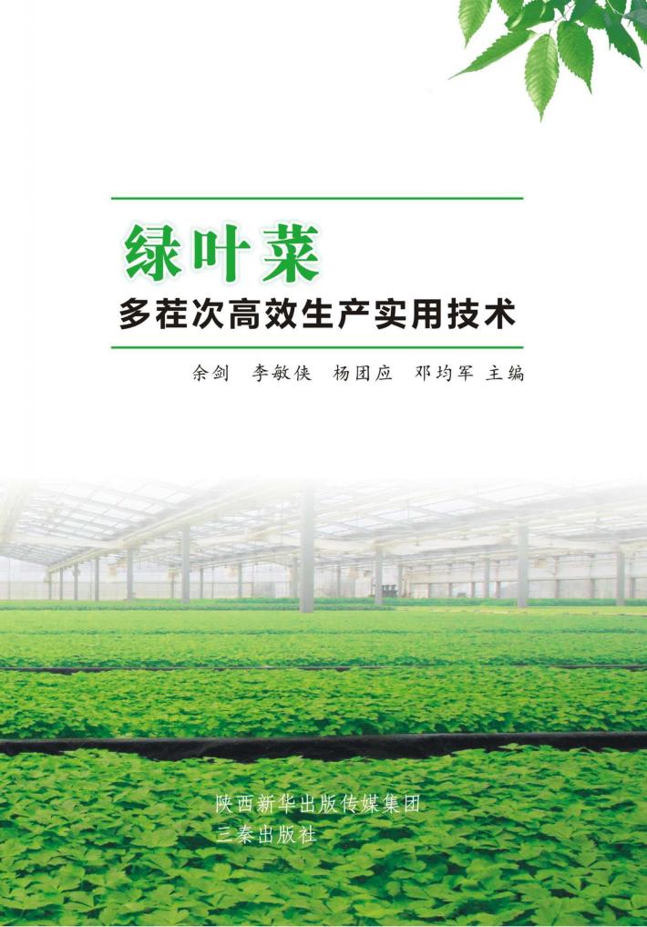 绿叶菜多茬次高效生产实用技术 封面