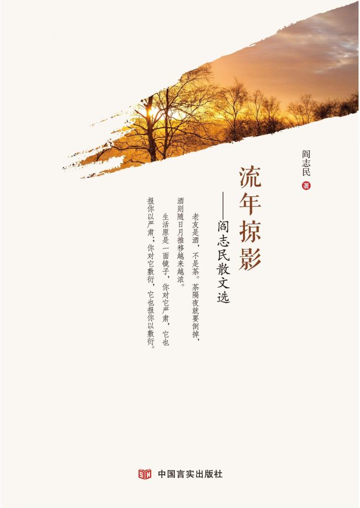流年掠影  阎志民散文选 封面