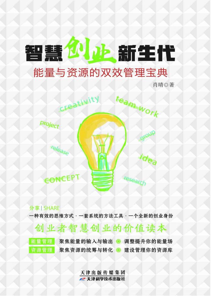 智慧创业新生代 能量与资源的双效管理宝典
