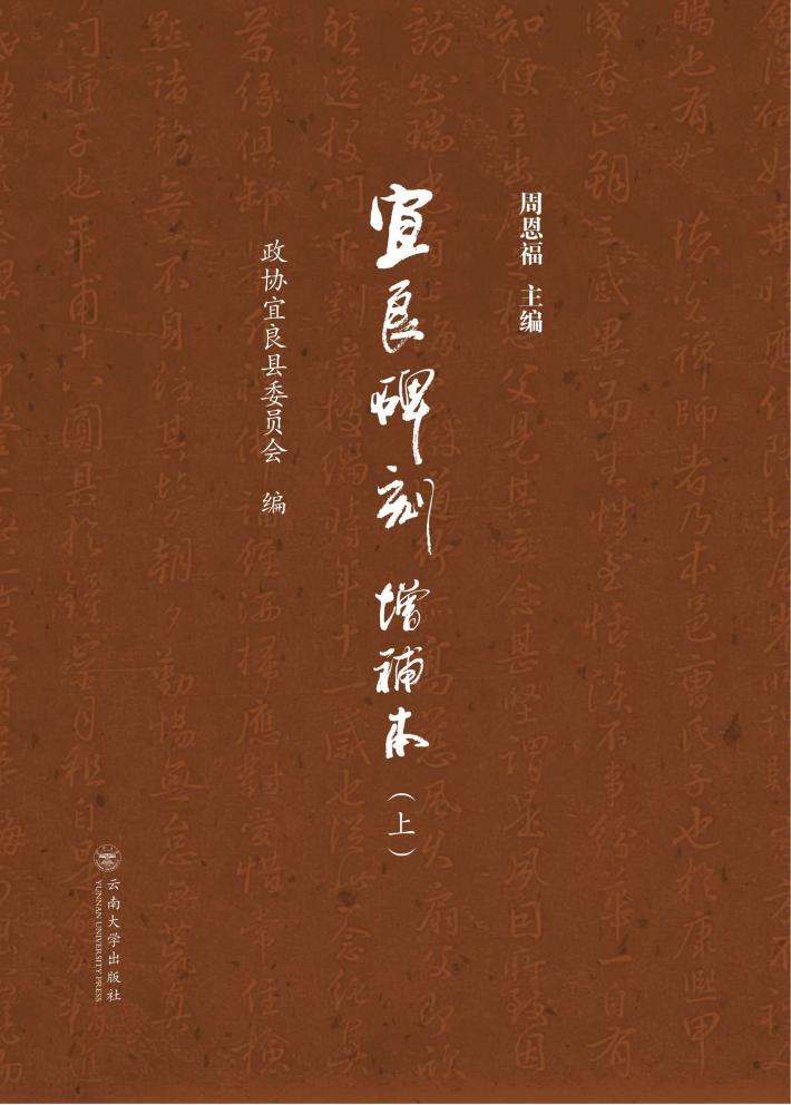 宜良碑刻·增补本 上 封面