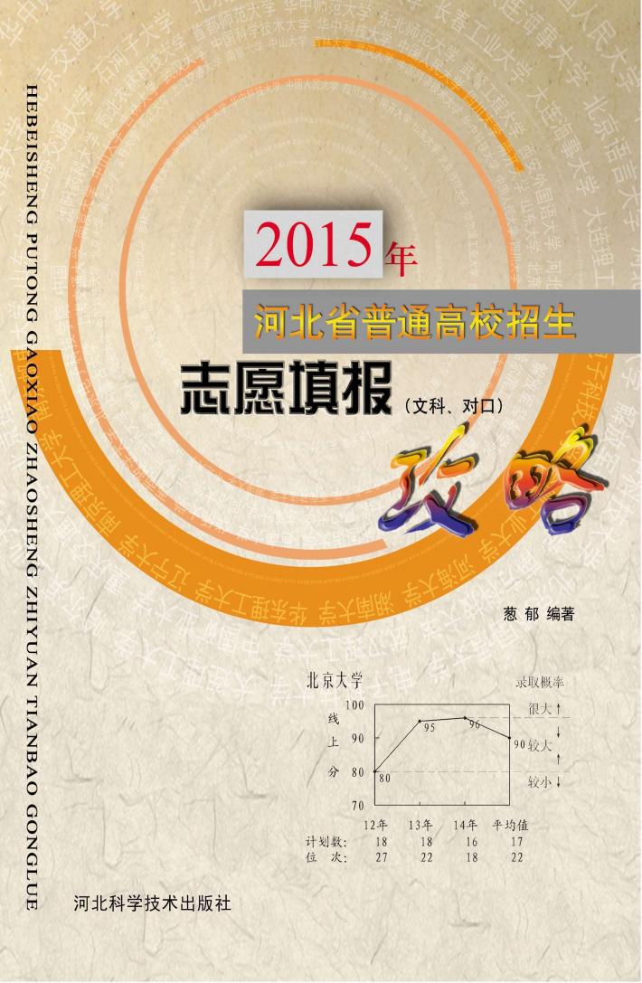 2015年河北省普通高校招生志愿填报攻略（文科、对口） 封面