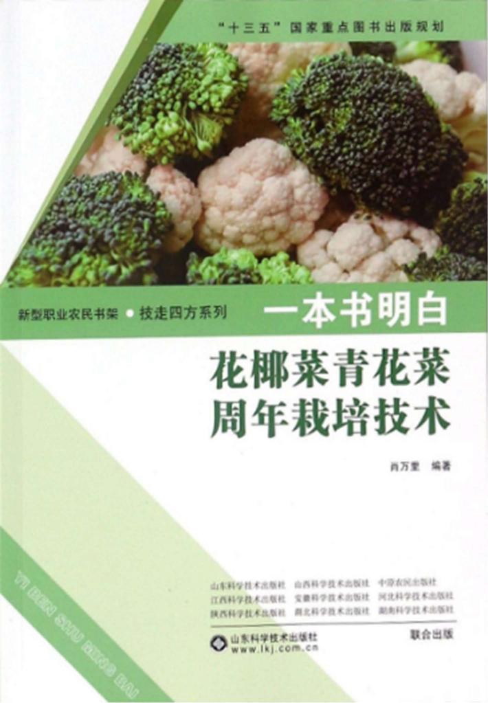 一本书明白花椰菜青花菜周年栽培技术 封面