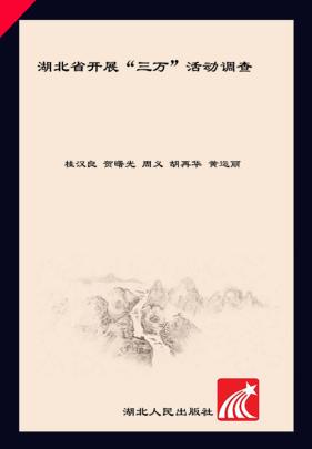 湖北省开展“三万”活动调查 封面