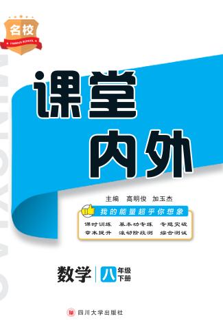 名校课堂内外  数学  八年级  下 封面