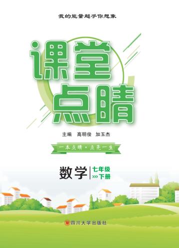 课堂点睛  数学  七年级  下 封面