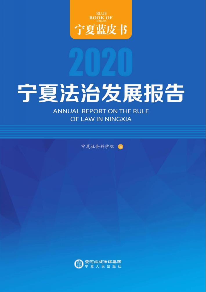 宁夏法治发展报告  2020 封面