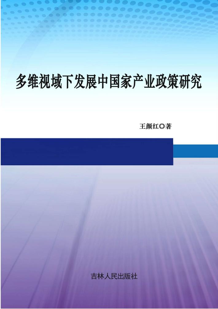 多维视域下发展中国家产业政策研究 封面