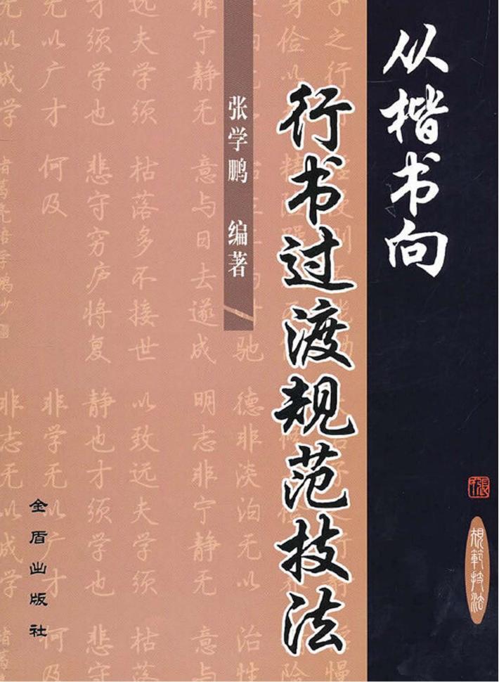 从楷书向行书过渡规范技法 封面