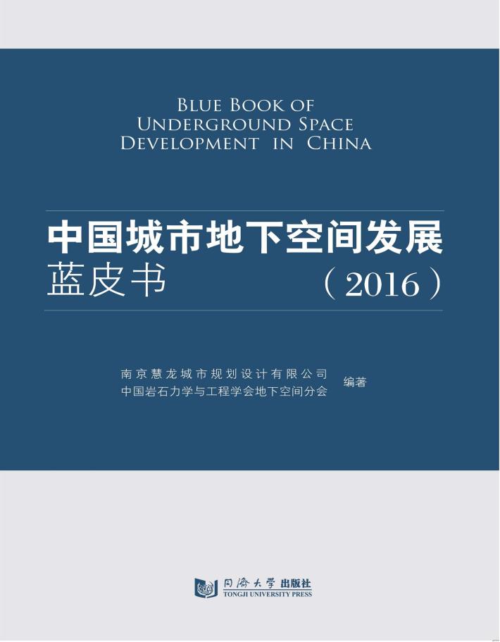 中国城市地下空间发展蓝皮书 封面