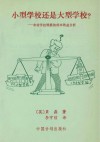 小型学校还是大型学校?  农村学校规模的成本效益分析 封面