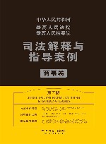 最高人民法院最高人民检察院司法解释与指导案例 封面