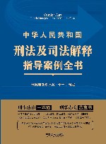 2021中华人民共和国刑法及司法解释指导案例全书  第3版 封面