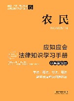 全国“八五”普法教材  农民应知应会法律知识学习手册  以案普法版 封面