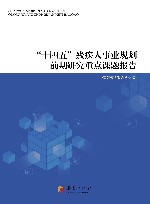 “十四五”残疾人事业规划前期研究重点课题报告 封面
