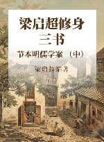 梁启超修身三书  节本明儒学案  中 封面