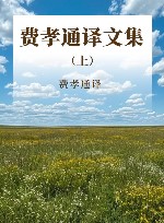 费孝通译文集  上 封面